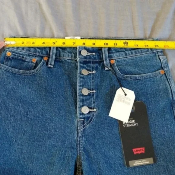 Levi's Wedgie Utility Straight Leg Jeans Denim Pants Middle Sister Carpe… - Picture 5 of 12